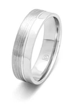 Diamond Point Witgouden Ringen|Trouwringen Voor Mannen<Witgouden 14 kt trouwring, Wedding