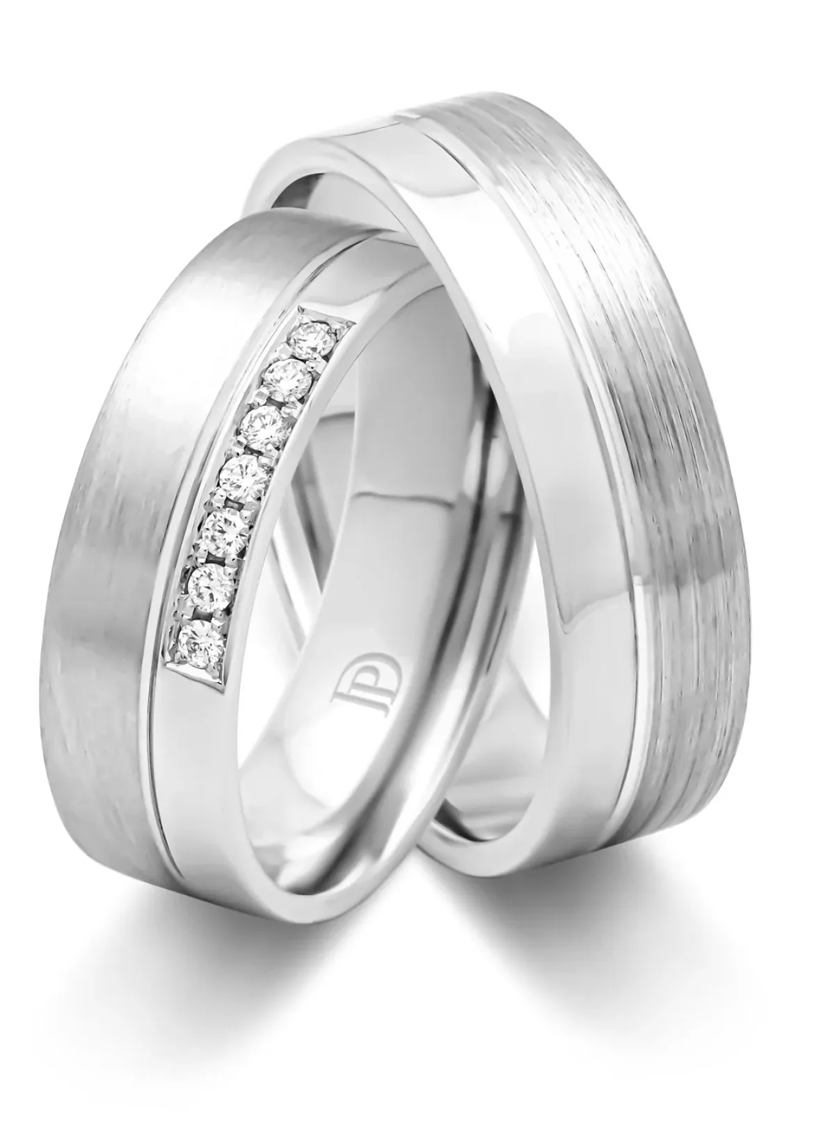 Diamond Point Witgouden Ringen|Diamanten Ringen<Witgouden 18 kt trouwring, Wedding
