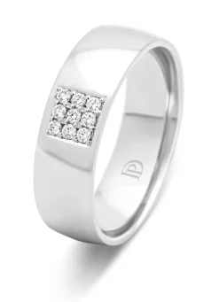 Diamond Point Witgouden Ringen|Diamanten Ringen<Witgouden 18 kt trouwring, Wedding