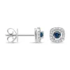 Diamond Point Witgouden Oorsieraden|Oorsieraden Met Kleurstenen<Witgouden oorsieraden, 0.33 ct blauwe saffier, Empress