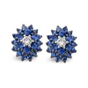 Diamond Point Witgouden Oorsieraden|Oorsieraden Met Kleurstenen<Witgouden oorsieraden, 0.56 ct blauwe saffier, Majestic