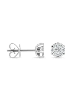 Diamond Point Witgouden Oorsieraden|Diamanten Oorsieraden<Witgouden oorsieraden, 0.52 ct diamant, Caviar