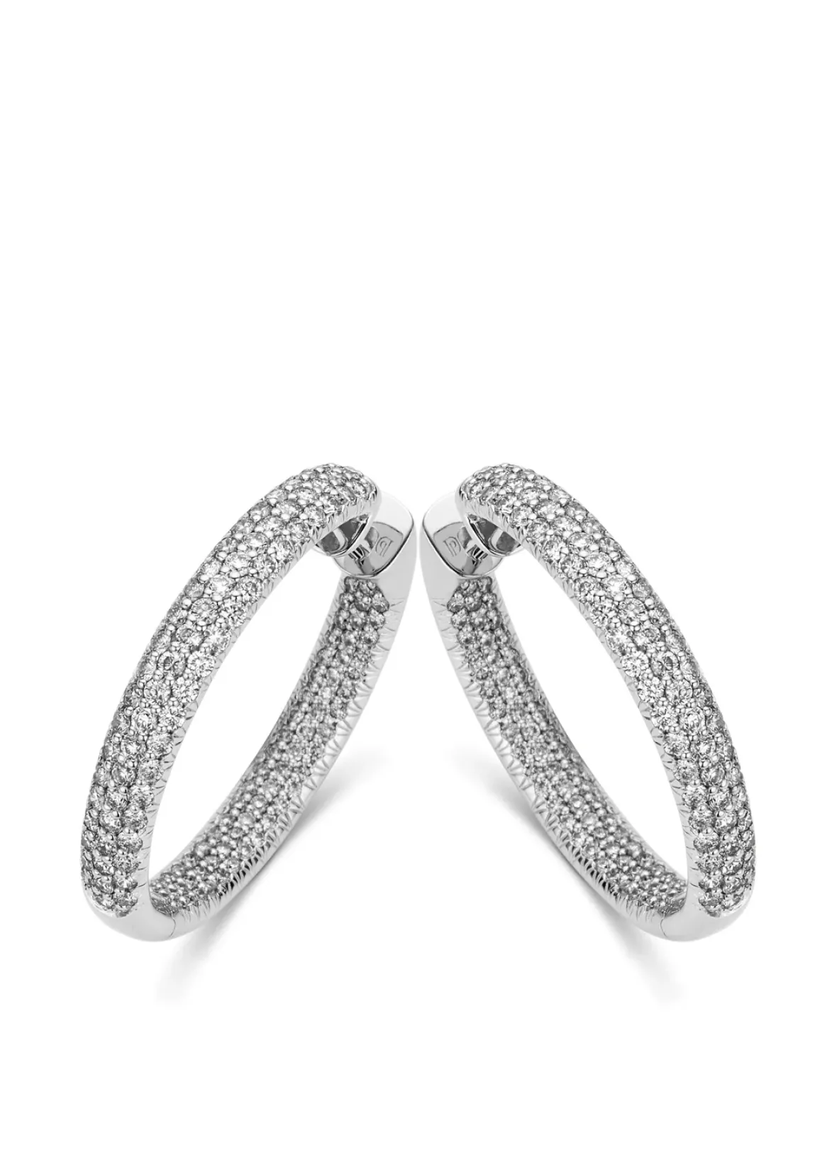 Diamond Point Witgouden Oorsieraden|Diamanten Oorsieraden<Witgouden oorsieraden, 2.79 ct diamant, Caviar
