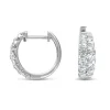 Diamond Point Witgouden Oorsieraden|Diamanten Oorsieraden<Witgouden oorsieraden, 0.99 ct diamant, Caviar