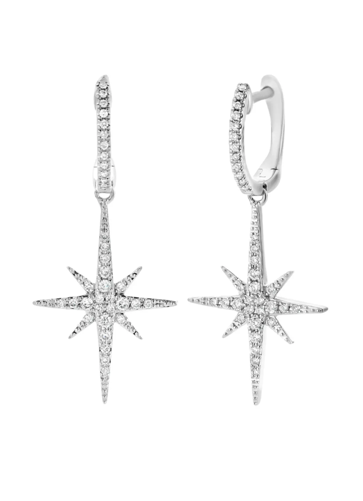 Diamond Point Witgouden Oorsieraden|Diamanten Oorsieraden<Witgouden oorsieraden, 0.26 ct diamant, Cosmic