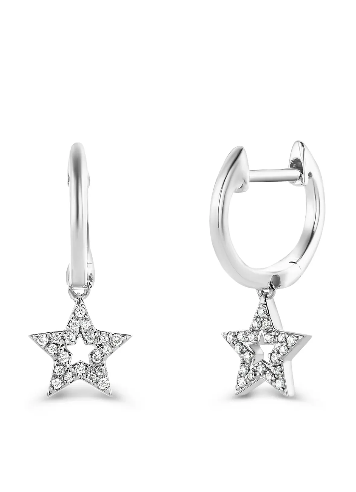 Diamond Point Witgouden Oorsieraden|Diamanten Oorsieraden<Witgouden oorsieraden, 0.09 ct diamant, Dreamer