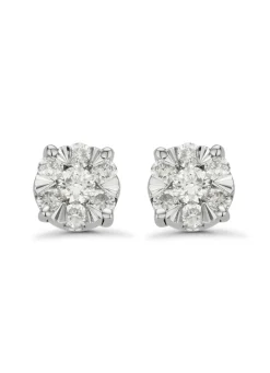 Diamond Point Witgouden Oorsieraden|Diamanten Oorsieraden<Witgouden oorsieraden, 0.18 ct diamant, Enchanted