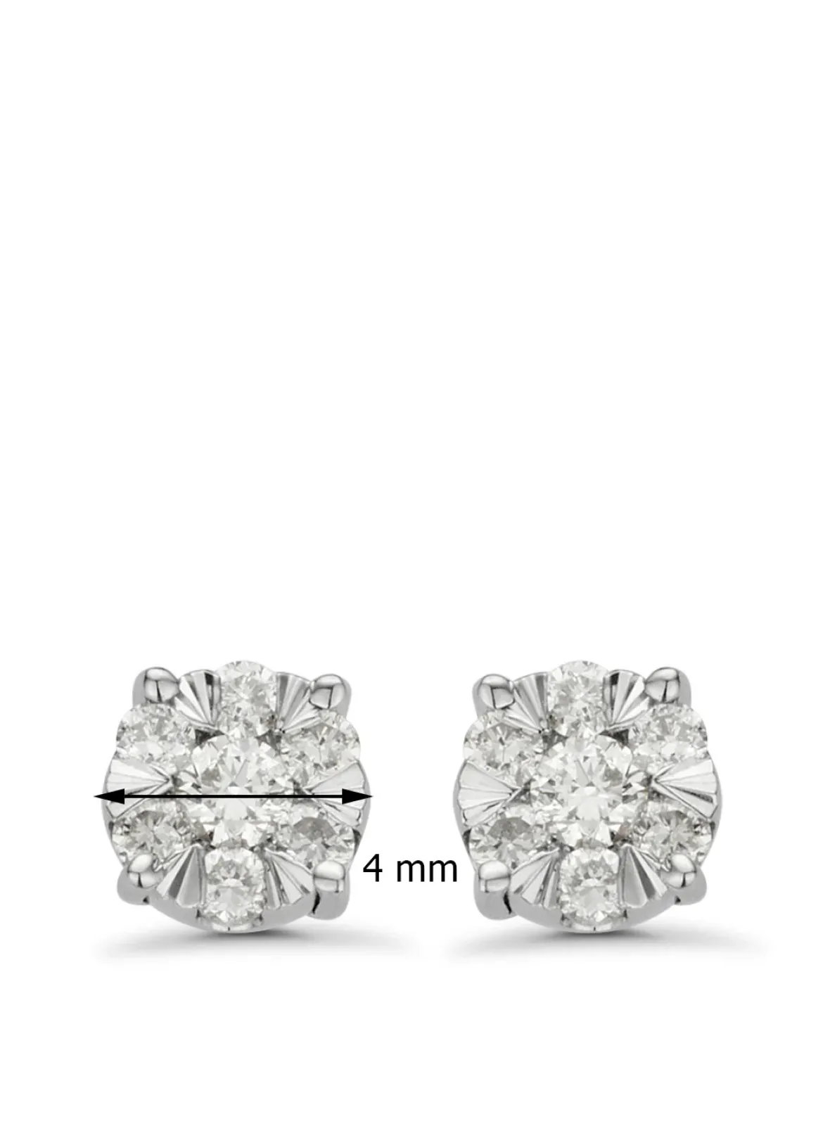Diamond Point Witgouden Oorsieraden|Diamanten Oorsieraden<Witgouden oorsieraden, 0.18 ct diamant, Enchanted