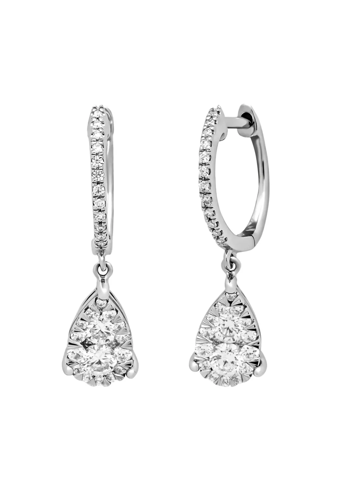 Diamond Point Witgouden Oorsieraden|Diamanten Oorsieraden<Witgouden oorsieraden, 0.39 ct diamant, Enchanted