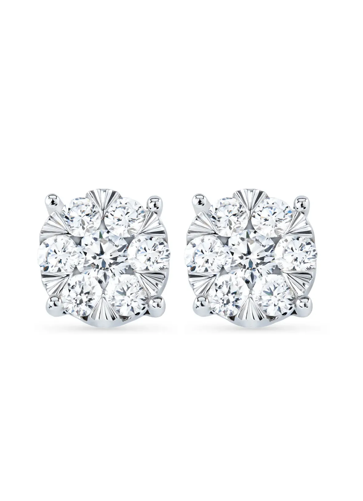 Diamond Point Witgouden Oorsieraden|Diamanten Oorsieraden<Witgouden oorsieraden, 0.55 ct diamant, Enchanted