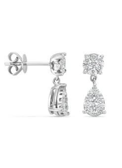 Diamond Point Witgouden Oorsieraden|Diamanten Oorsieraden<Witgouden oorsieraden, 0.65 ct diamant, Enchanted
