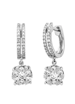 Diamond Point Witgouden Oorsieraden|Diamanten Oorsieraden<Witgouden oorsieraden, 0.65 ct diamant, Enchanted