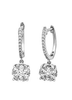 Diamond Point Witgouden Oorsieraden|Diamanten Oorsieraden<Witgouden oorsieraden, 0.64 ct diamant, Enchanted