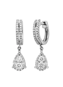 Diamond Point Witgouden Oorsieraden|Diamanten Oorsieraden<Witgouden oorsieraden, 0.45 ct diamant, Enchanted