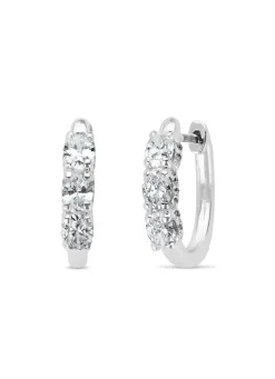Diamond Point Witgouden Oorsieraden|Diamanten Oorsieraden<Witgouden oorsieraden, 1.04 ct diamant, Gallery