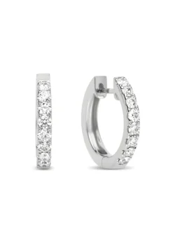 Diamond Point Witgouden Oorsieraden|Diamanten Oorsieraden<Witgouden oorsieraden, 0.50 ct diamant, Hearts & Arrows