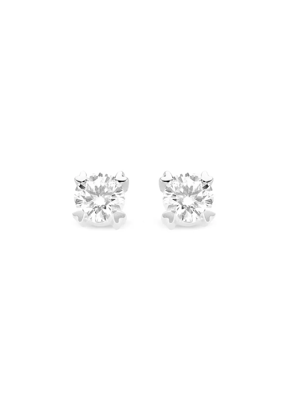 Diamond Point Witgouden Oorsieraden|Diamanten Oorsieraden<Witgouden oorsieraden, 0.36 ct diamant, Hearts & Arrows