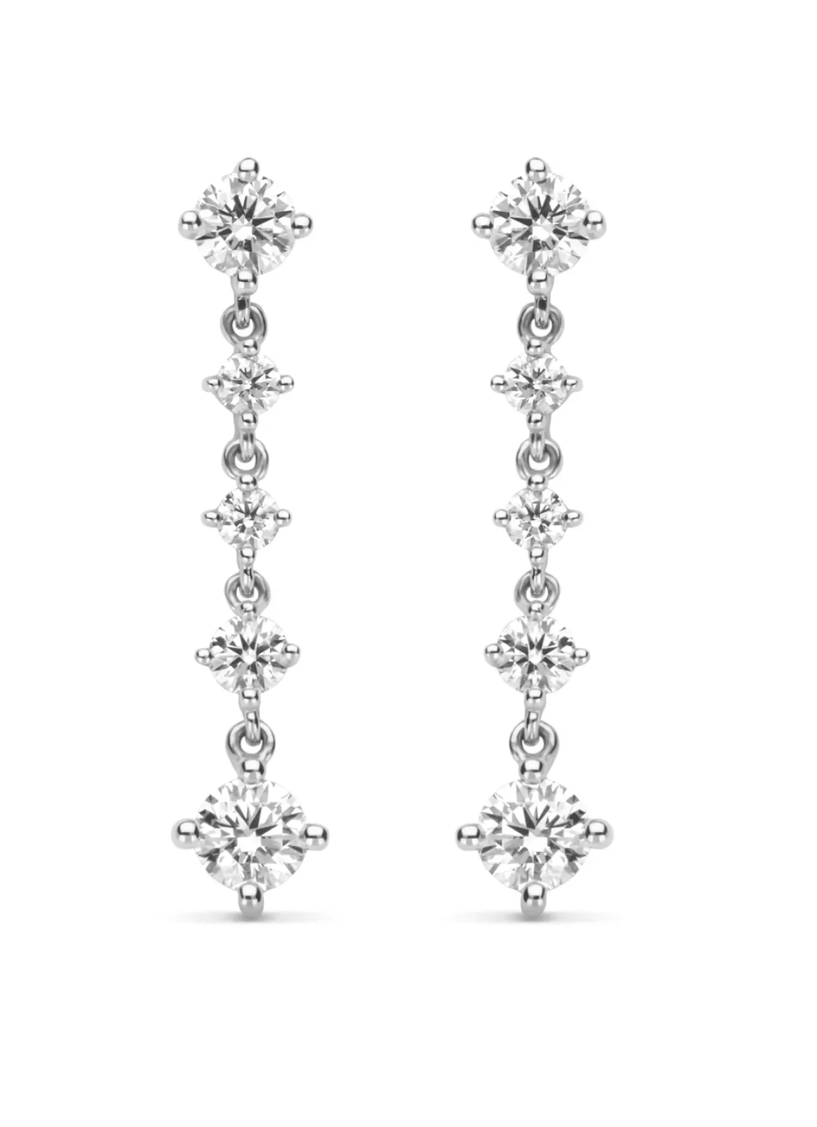 Diamond Point Witgouden Oorsieraden|Diamanten Oorsieraden<Witgouden oorsieraden, 0.85 ct diamant, Hearts & Arrows