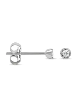 Diamond Point Witgouden Oorsieraden|Diamanten Oorsieraden<Witgouden oorsieraden, 0.06 ct diamant, Joy