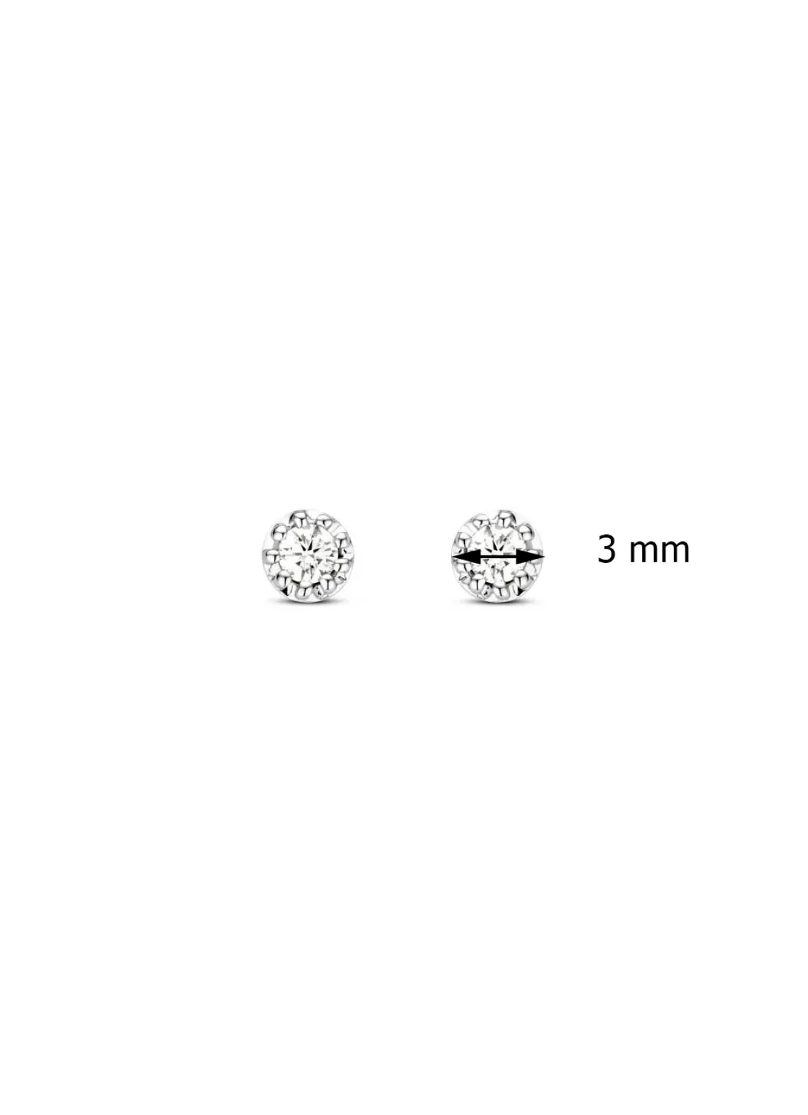 Diamond Point Witgouden Oorsieraden|Diamanten Oorsieraden<Witgouden oorsieraden, 0.06 ct diamant, Joy