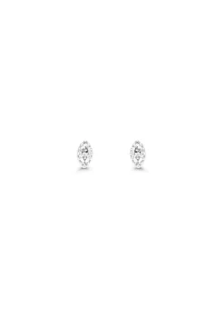 Diamond Point Witgouden Oorsieraden|Diamanten Oorsieraden<Witgouden oorsieraden, 0.08 ct diamant, Joy