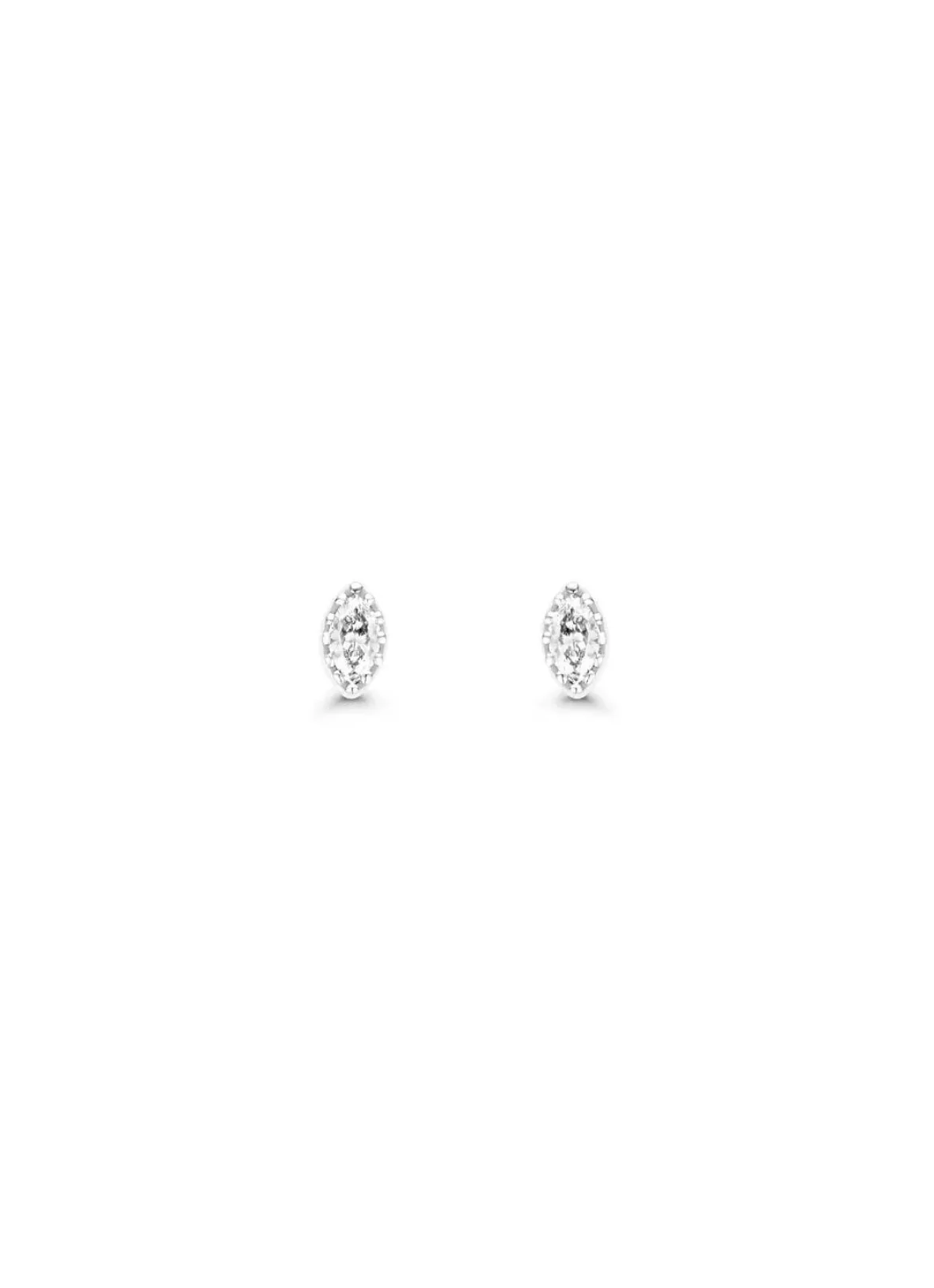 Diamond Point Witgouden Oorsieraden|Diamanten Oorsieraden<Witgouden oorsieraden, 0.08 ct diamant, Joy