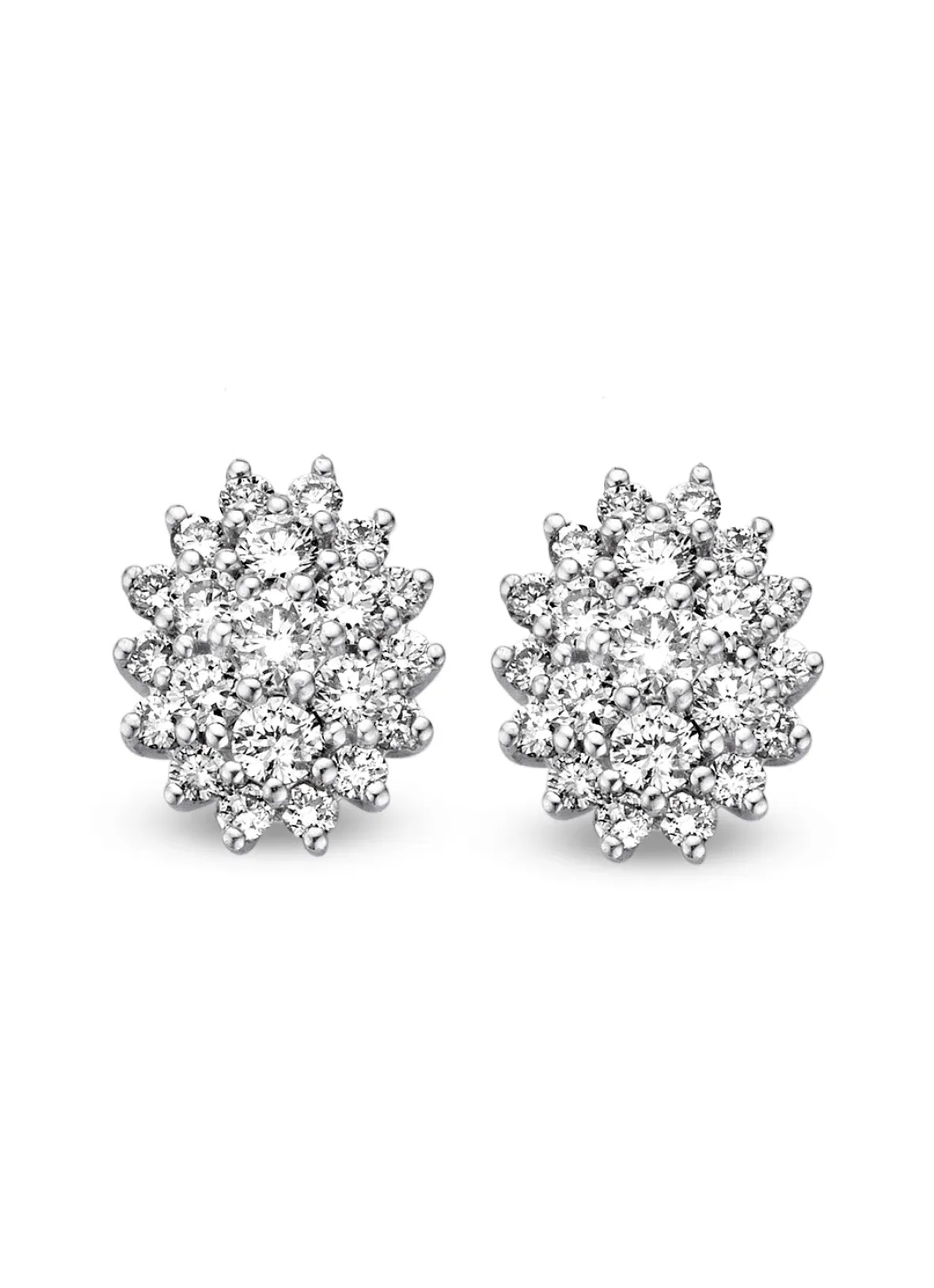 Diamond Point Witgouden Oorsieraden|Diamanten Oorsieraden<Witgouden oorsieraden, 0.48 ct diamant, Majestic
