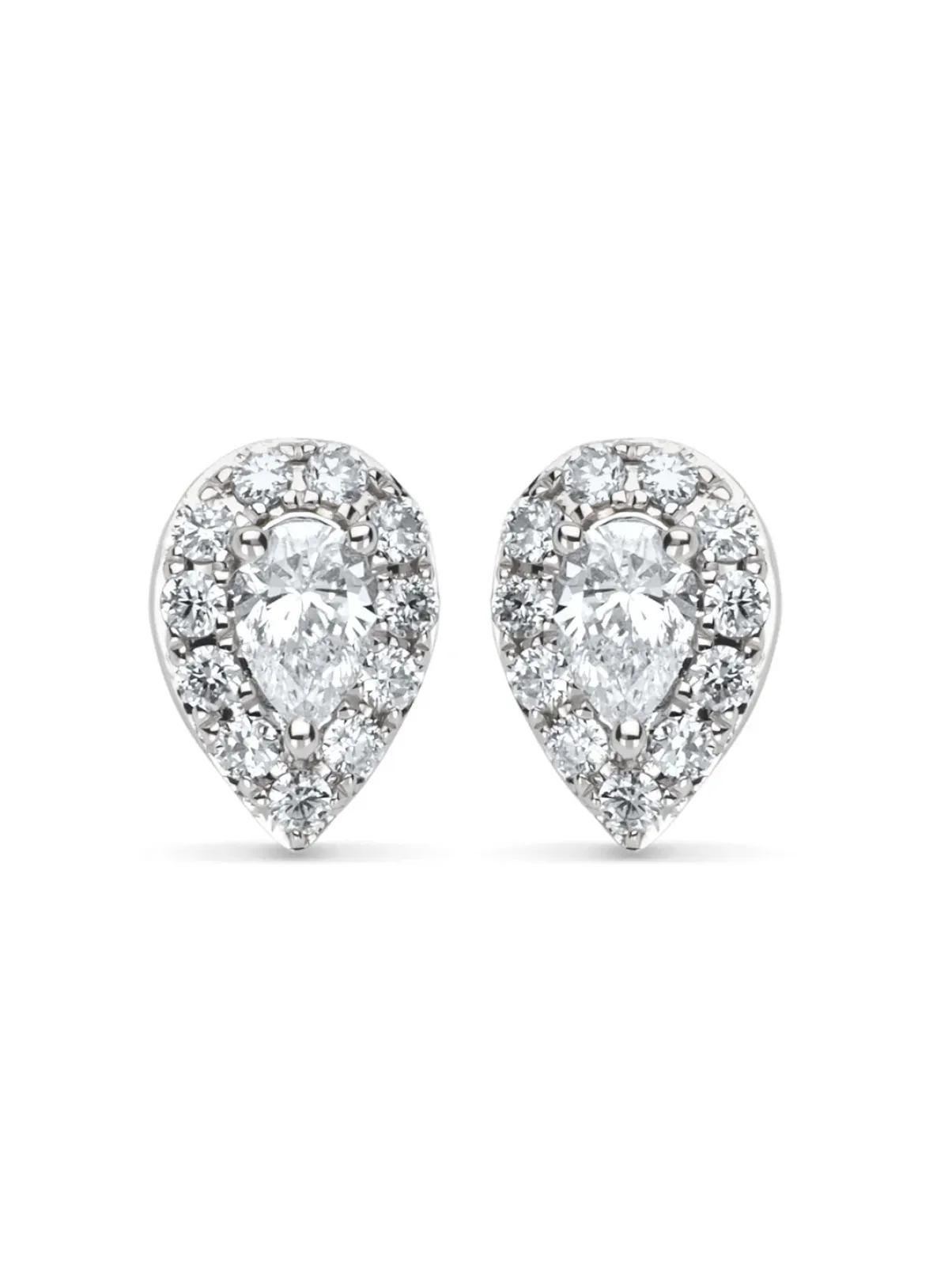 Diamond Point Witgouden Oorsieraden|Diamanten Oorsieraden<Witgouden oorsieraden, 0.28 ct diamant, Petite Romance