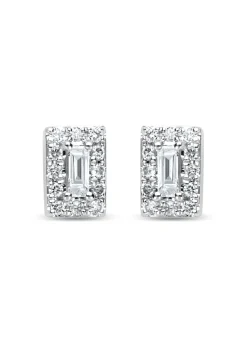Diamond Point Witgouden Oorsieraden|Diamanten Oorsieraden<Witgouden oorsieraden, 0.18 ct diamant, Petite Romance