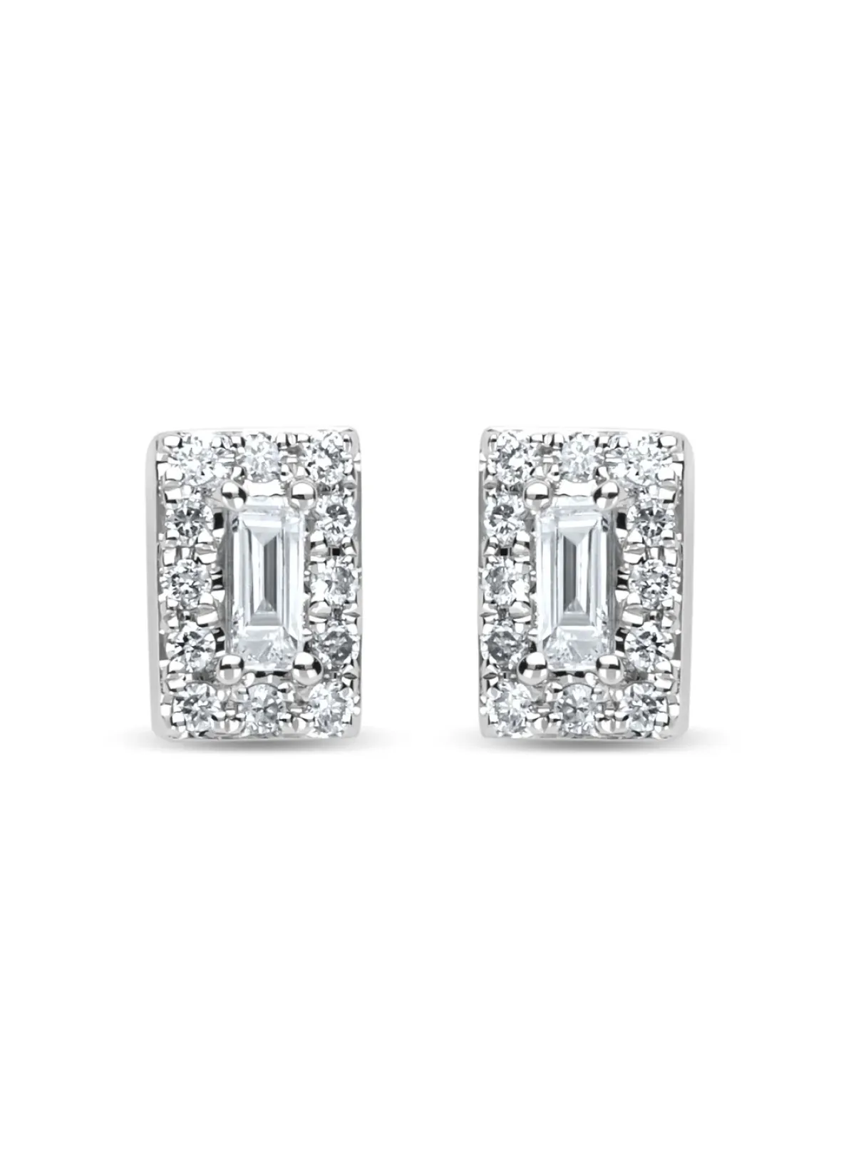 Diamond Point Witgouden Oorsieraden|Diamanten Oorsieraden<Witgouden oorsieraden, 0.18 ct diamant, Petite Romance