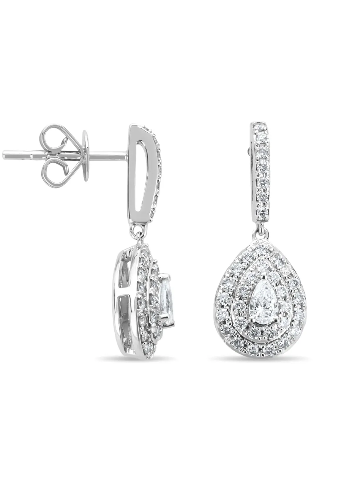 Diamond Point Witgouden Oorsieraden|Diamanten Oorsieraden<Witgouden oorsieraden, 0.58 ct diamant, Petite Romance