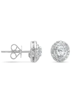 Diamond Point Witgouden Oorsieraden|Diamanten Oorsieraden<Witgouden oorsieraden, 0.45 ct diamant, Petite Romance