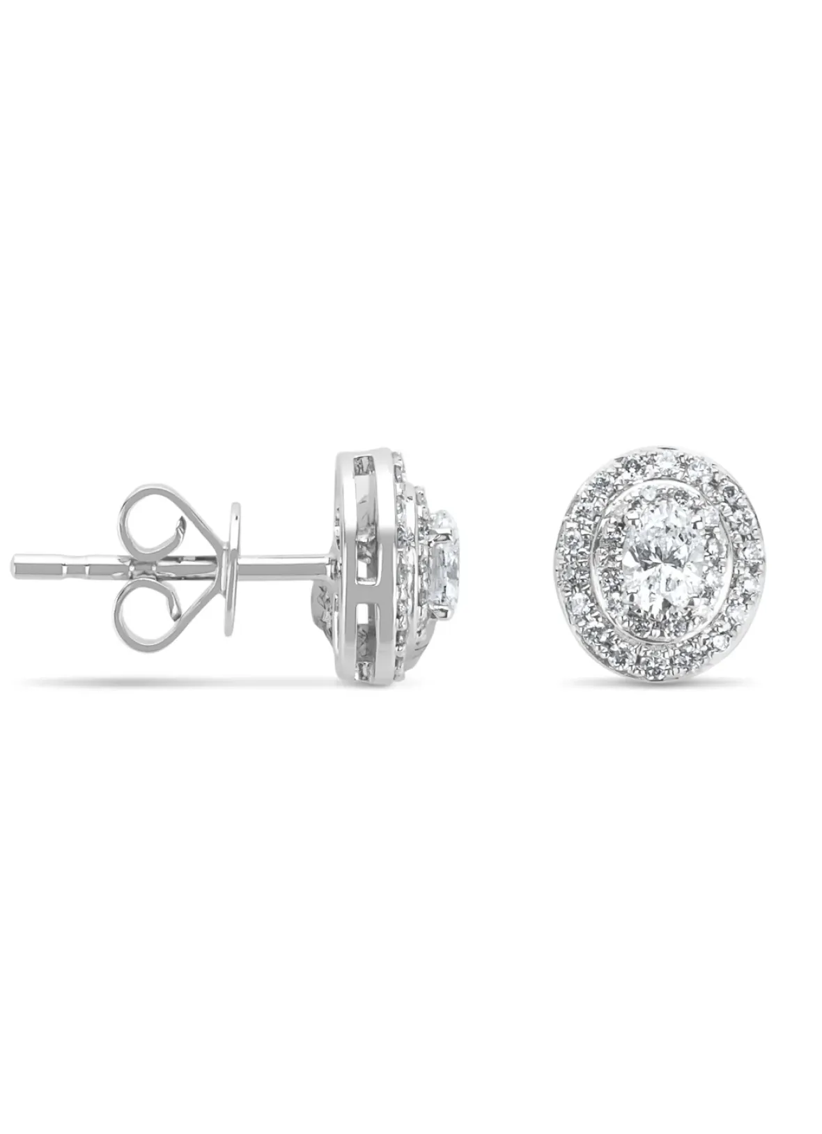 Diamond Point Witgouden Oorsieraden|Diamanten Oorsieraden<Witgouden oorsieraden, 0.45 ct diamant, Petite Romance