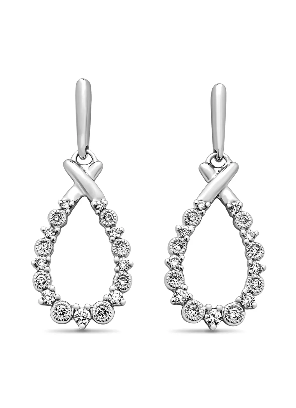 Diamond Point Witgouden Oorsieraden|Diamanten Oorsieraden<Witgouden oorsieraden, 0.31 ct diamant, Since 1904
