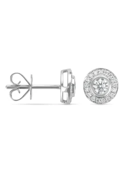 Diamond Point Witgouden Oorsieraden|Diamanten Oorsieraden<Witgouden oorsieraden, 0.55 ct diamant, Solitair