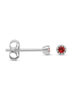 Diamond Point Witgouden Oorsieraden|Oorsieraden Met Kleurstenen<Witgouden oorsieraden, 0.10 ct robijn, Joy