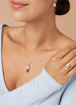 Diamond Point Witgouden Oorsieraden|Parel Oorsieraden<Witgouden oorsieraden, 2.07 ct rookkwarts, Rivièra