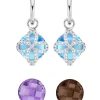 Diamond Point Witgouden Oorsieraden|Oorsieraden Met Kleurstenen<Witgouden oorsieraden, 10.70 ct topaas, Varié