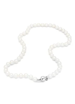 Diamond Point Witgouden Colliers|Parelkettingen<Witgouden parelketting Rivièra