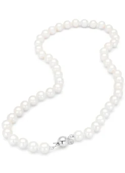 Diamond Point Witgouden Colliers|Parelkettingen<Witgouden parelketting Rivièra