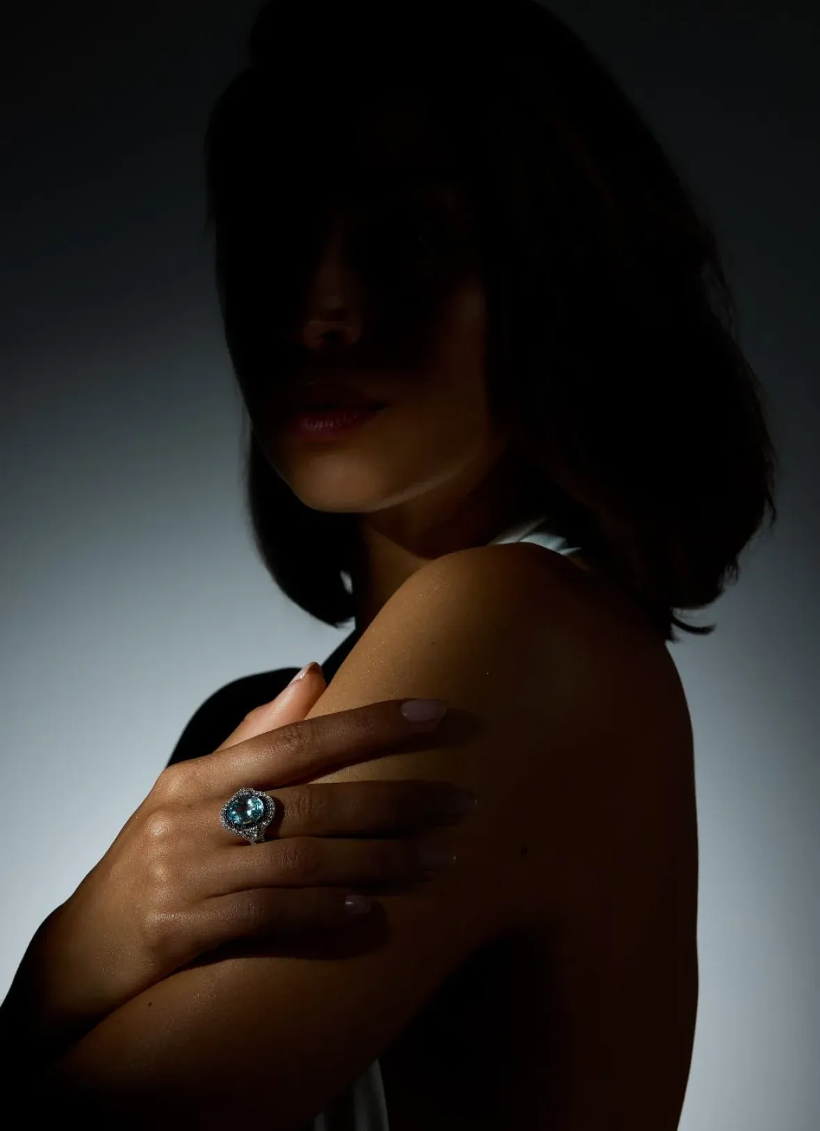Diamond Point Witgouden Ringen|Ringen Met Kleurstenen<Witgouden ring, 4.98 ct aquamarijn, Gallery