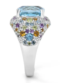 Diamond Point Witgouden Ringen|Ringen Met Kleurstenen<Witgouden ring, 5.27 ct aquamarijn, Gallery