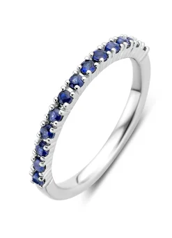 Diamond Point Witgouden Ringen|Ringen Met Kleurstenen<Witgouden ring, 0.37 ct blauwe saffier, Ensemble