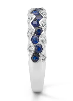 Diamond Point Witgouden Ringen|Ringen Met Kleurstenen<Witgouden ring, 0.79 ct blauwe saffier, Majestic
