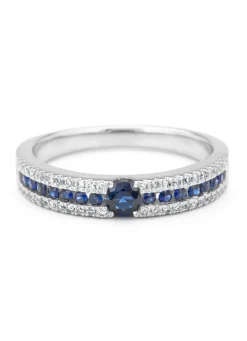 Diamond Point Witgouden Ringen|Ringen Met Kleurstenen<Witgouden ring, 0.44 ct blauwe saffier, Majestic