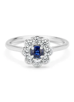 Diamond Point Witgouden Ringen|Ringen Met Kleurstenen<Witgouden ring, 0.33 ct blauwe saffier, Majestic