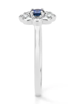 Diamond Point Witgouden Ringen|Ringen Met Kleurstenen<Witgouden ring, 0.33 ct blauwe saffier, Majestic