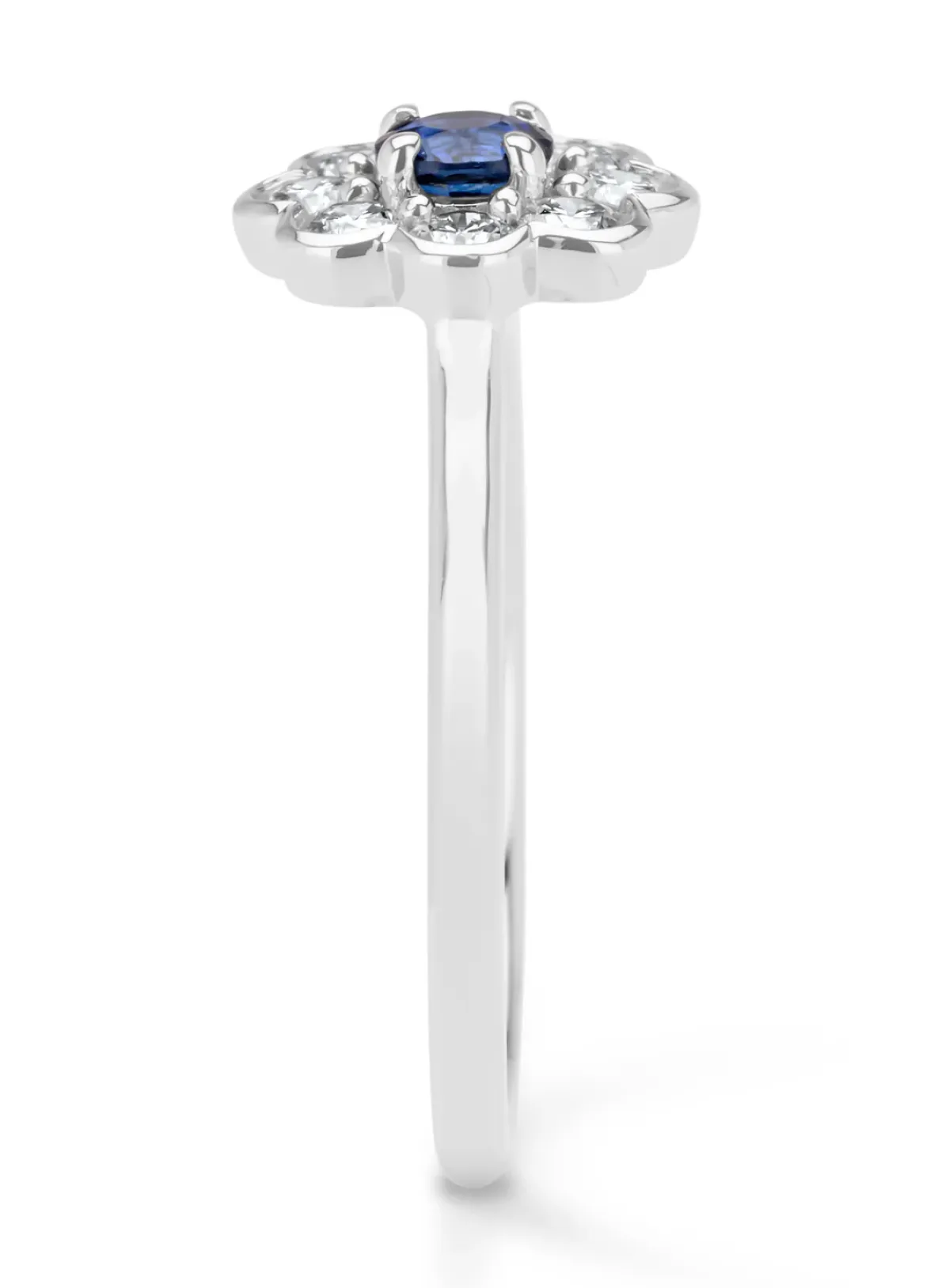 Diamond Point Witgouden Ringen|Ringen Met Kleurstenen<Witgouden ring, 0.33 ct blauwe saffier, Majestic