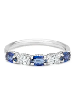 Diamond Point Witgouden Ringen|Ringen Met Kleurstenen<Witgouden ring, 0.75 ct blauwe saffier, Majestic
