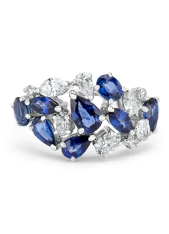 Diamond Point Witgouden Ringen|Ringen Met Kleurstenen<Witgouden ring, 2.06 ct blauwe saffier, Majestic